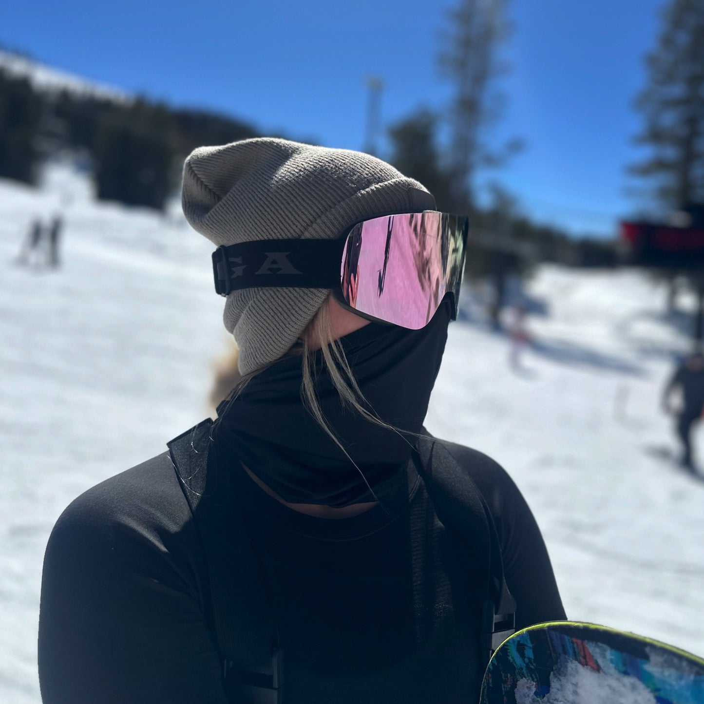 frameless snow goggles Taiga Frameless Snow Goggles Pink Revo